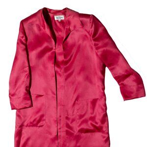 TITLE: Valentino Miss V Vintage Red Silk Jacket – Made in Italy, Size 9